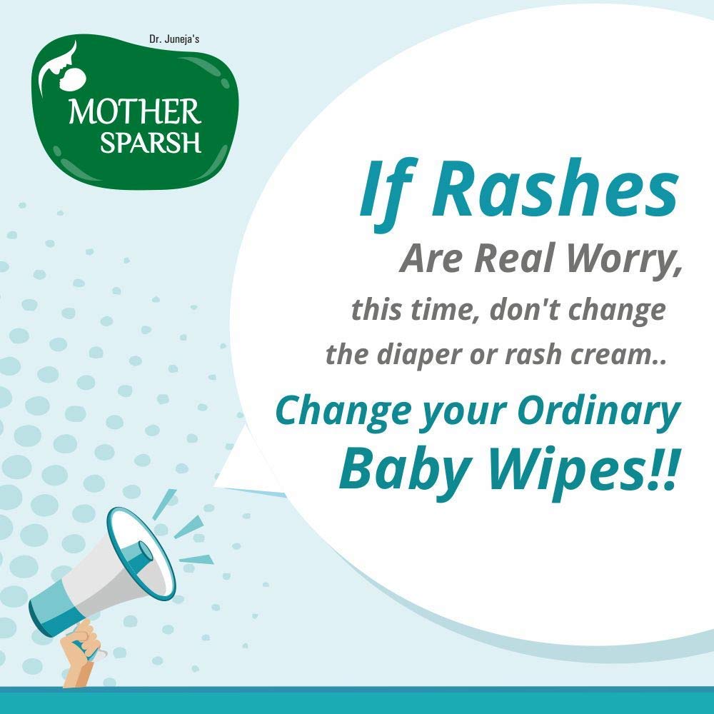 Mother Sparsh 99% Pure Water (Unscented) Baby Wipes I Natural Plant Made Fabric - Super Thick I 72 pcs/Pack - Pack of 9 – view 5