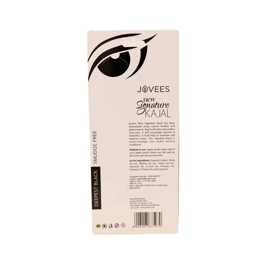 Jovees Herbal New Signature Kajal With Extra Smooth Tip, 3 gms – view 2