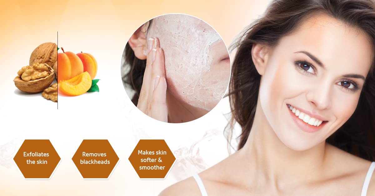 Vaadi Herbals Face and Body Scrub with Walnut and Apricot, 110gms x 2 – view 6
