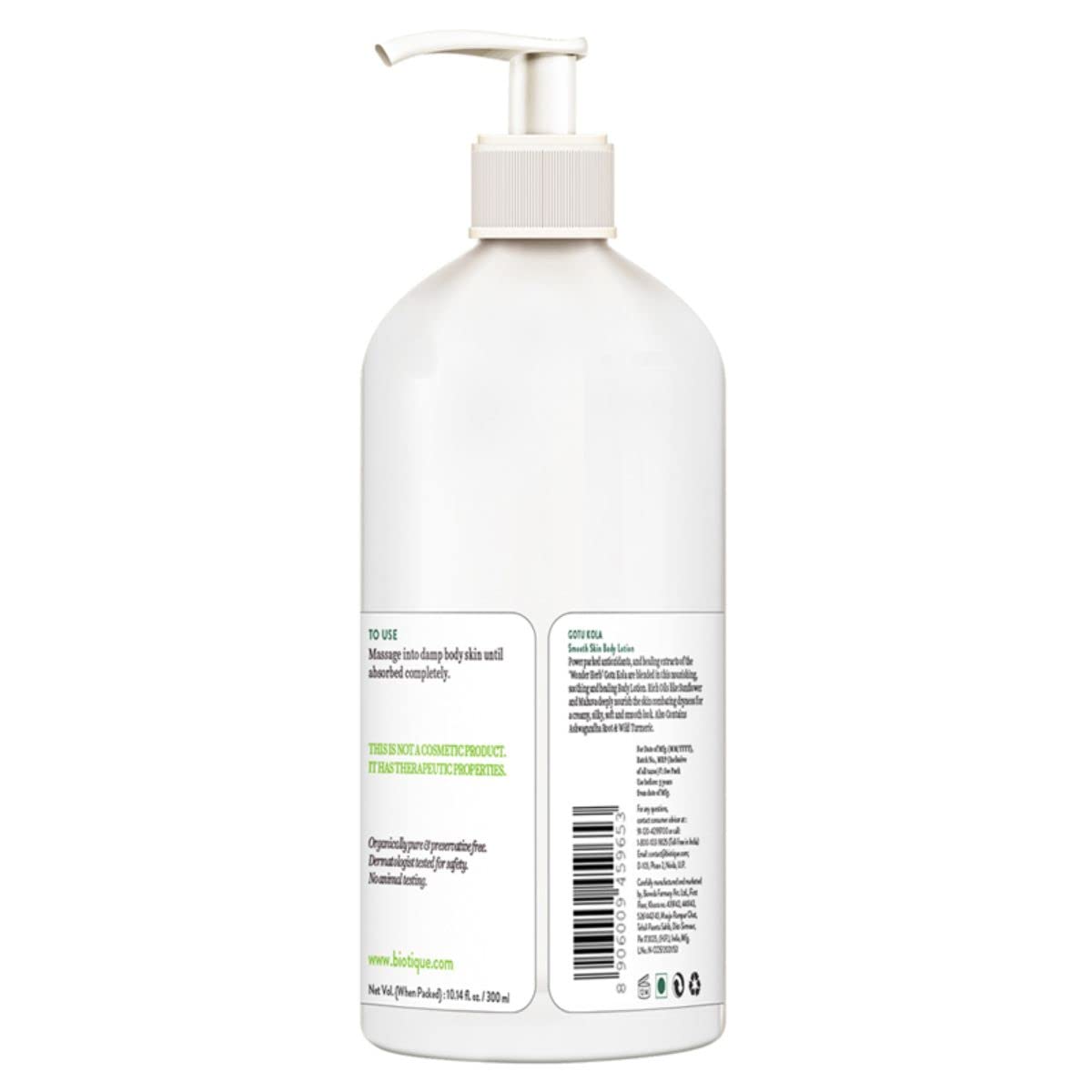 Biotique Gotu Kola Smooth Skin Body Lotion For Dry Skin 300ml – view 2