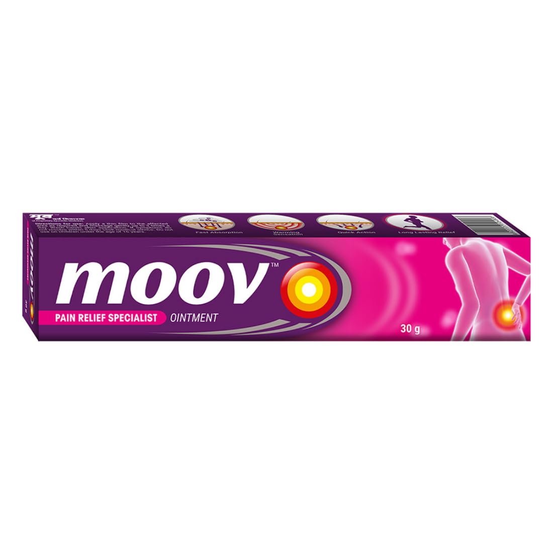 Moov pain relief cream tube for back and muscle pain