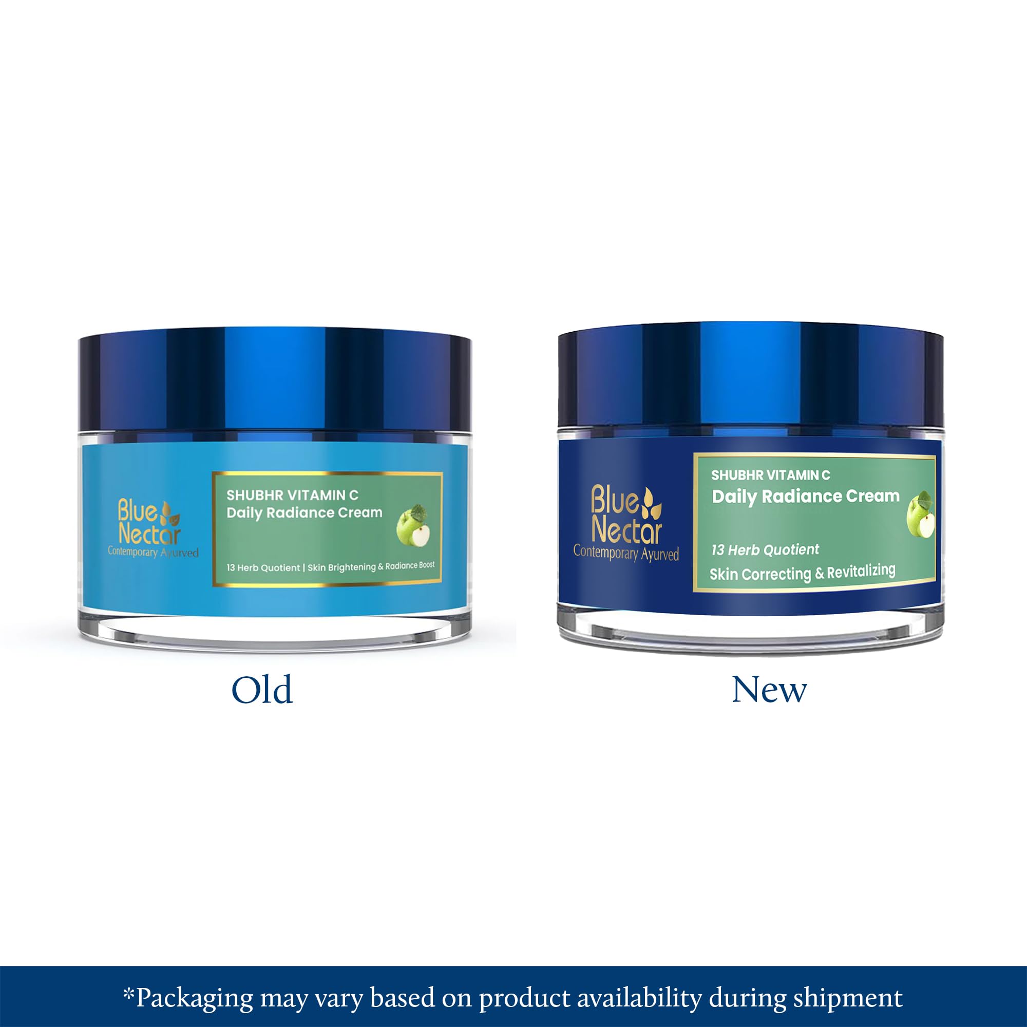 Blue Nectar Natural Vitamin C Face Cream for Glowing Skin Dark Spot Removal Cream for Women with Green Apple and Almond Oil 13 Herbs 50g – view 2