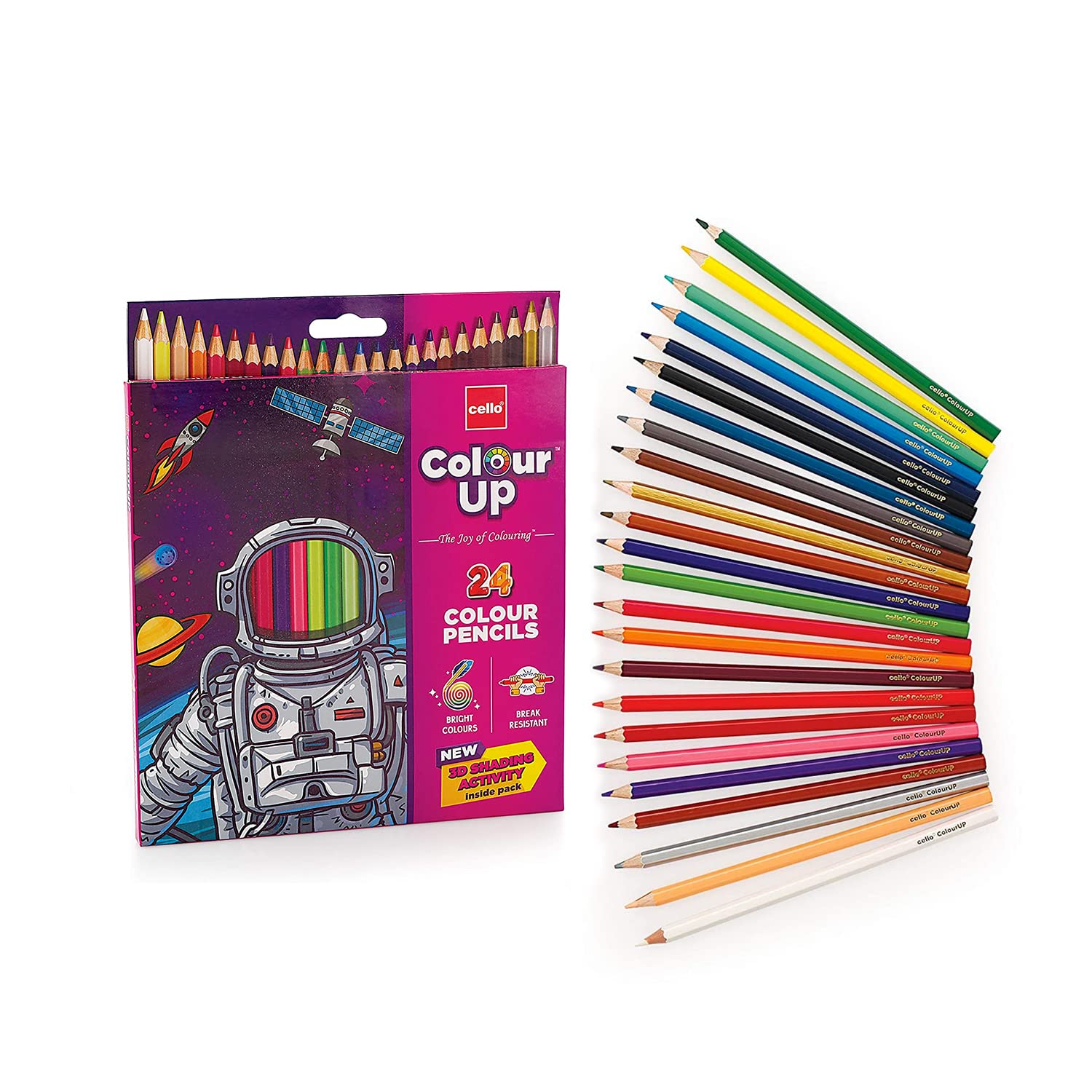 Box of Cello ColourUp 24 color pencils for kids