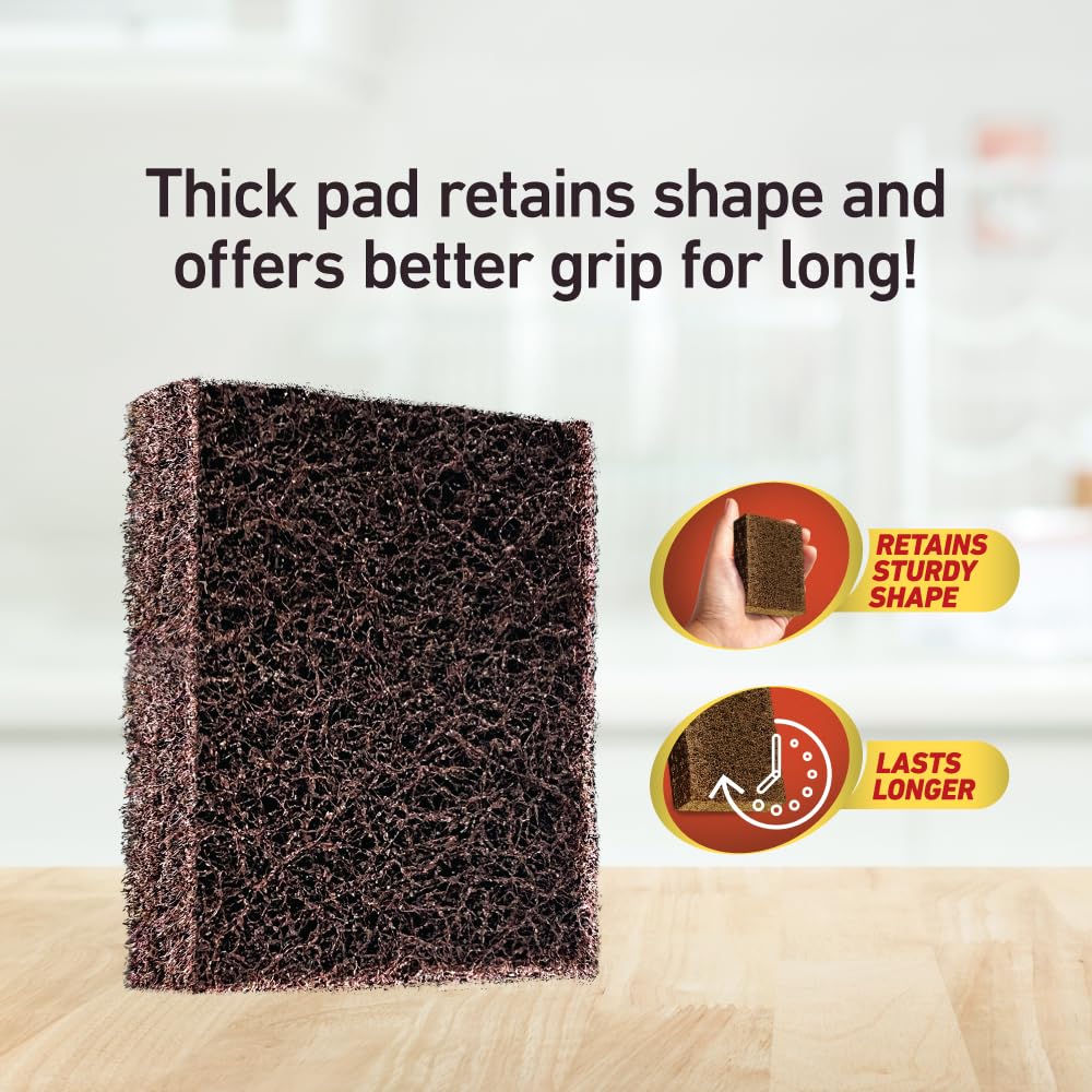Scotch-Brite Super Strong Scrub pad for Everyday Tough Stains (Replacement to Steel Scrubber for Kitchen) – view 4