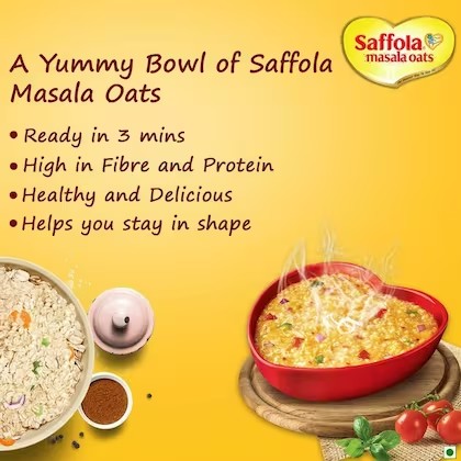 Saffola Peppy Tomato Instant Masala Oats 38 g – view 5