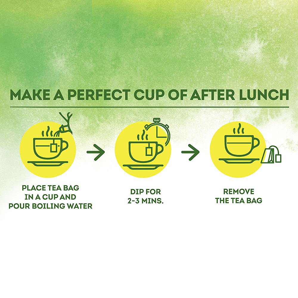 Lipton Sipndigest with Green Tea, Ginger, Tulsi & Rock Salt (Spiced Green Tea Bags), 50 Pcs, 90 Grams – view 9