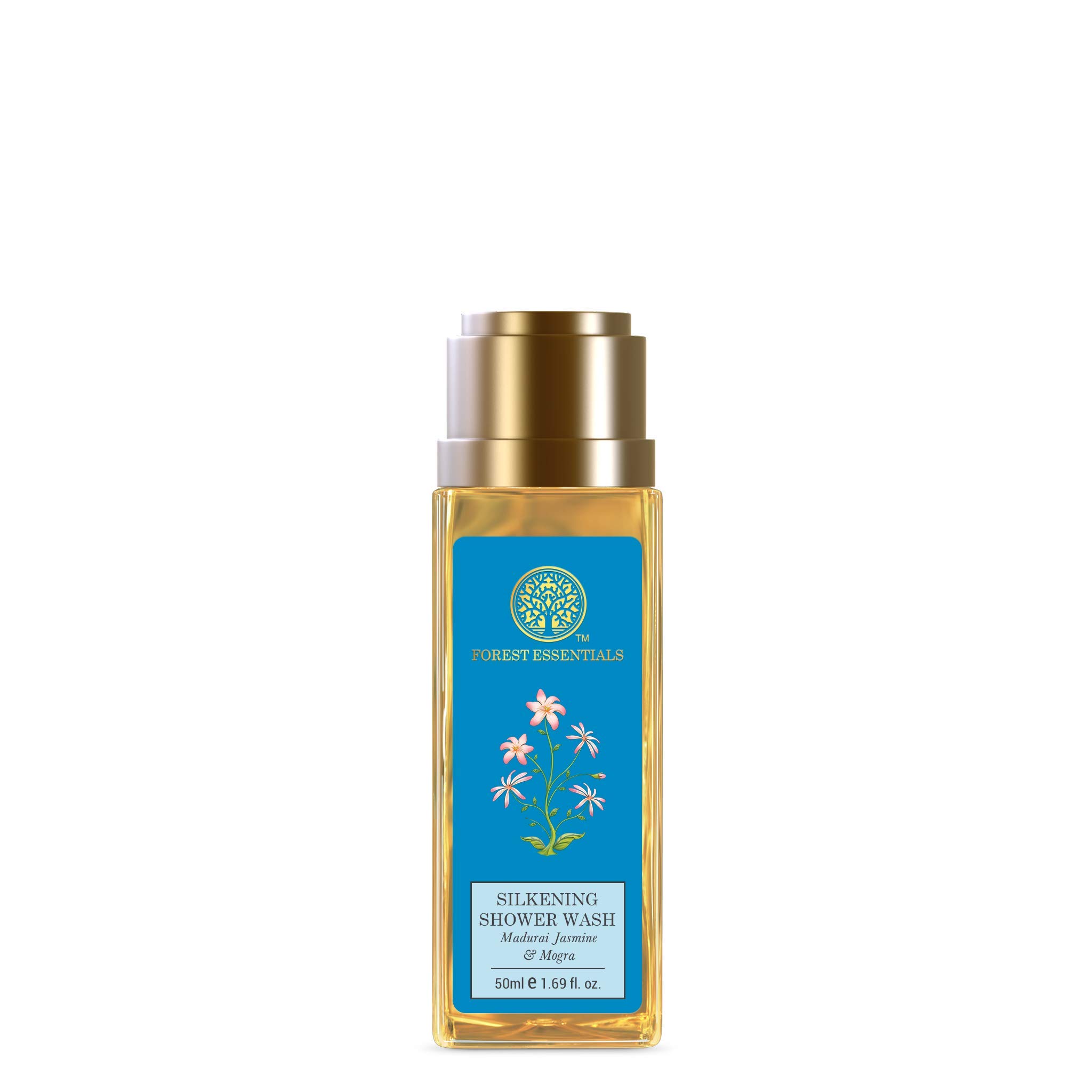 Forest Essentials Travel Size Silkening Shower Wash Iced Pomegranate & Forest essentials Silkening Shower Wash Mashobra Honey & Forest Essentials Travel Size Silkening Shower Wash Madurai Jasmine & Mogra – view 6