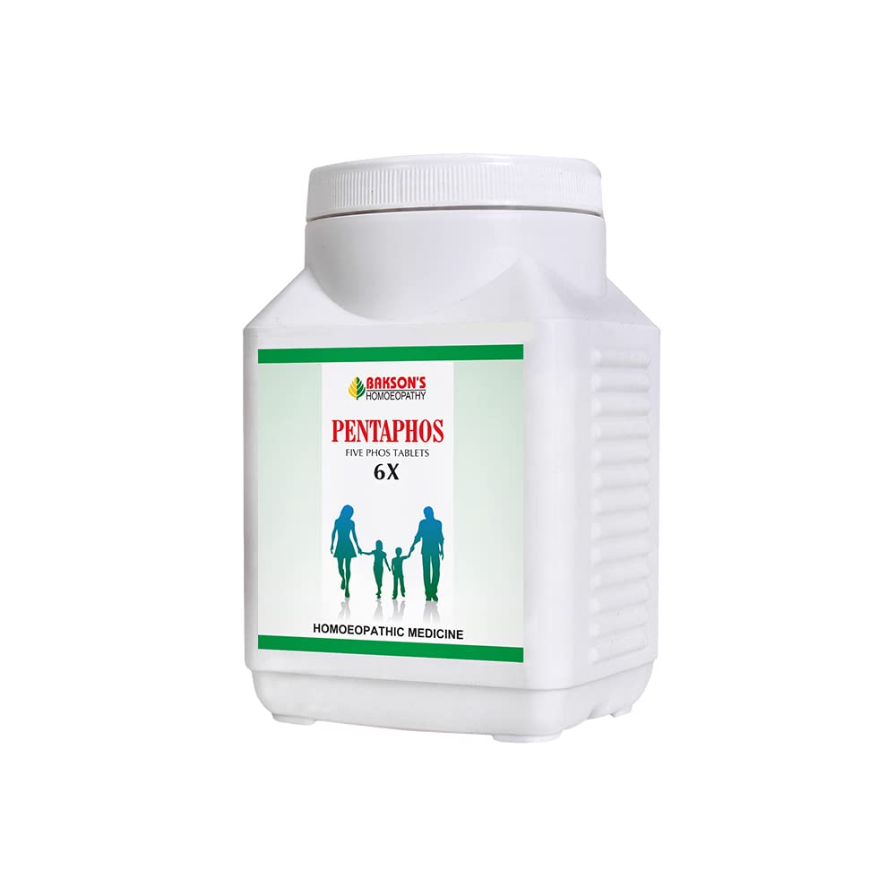 Front view of Bakson Pentaphos Tablets 6X 1800 tabs