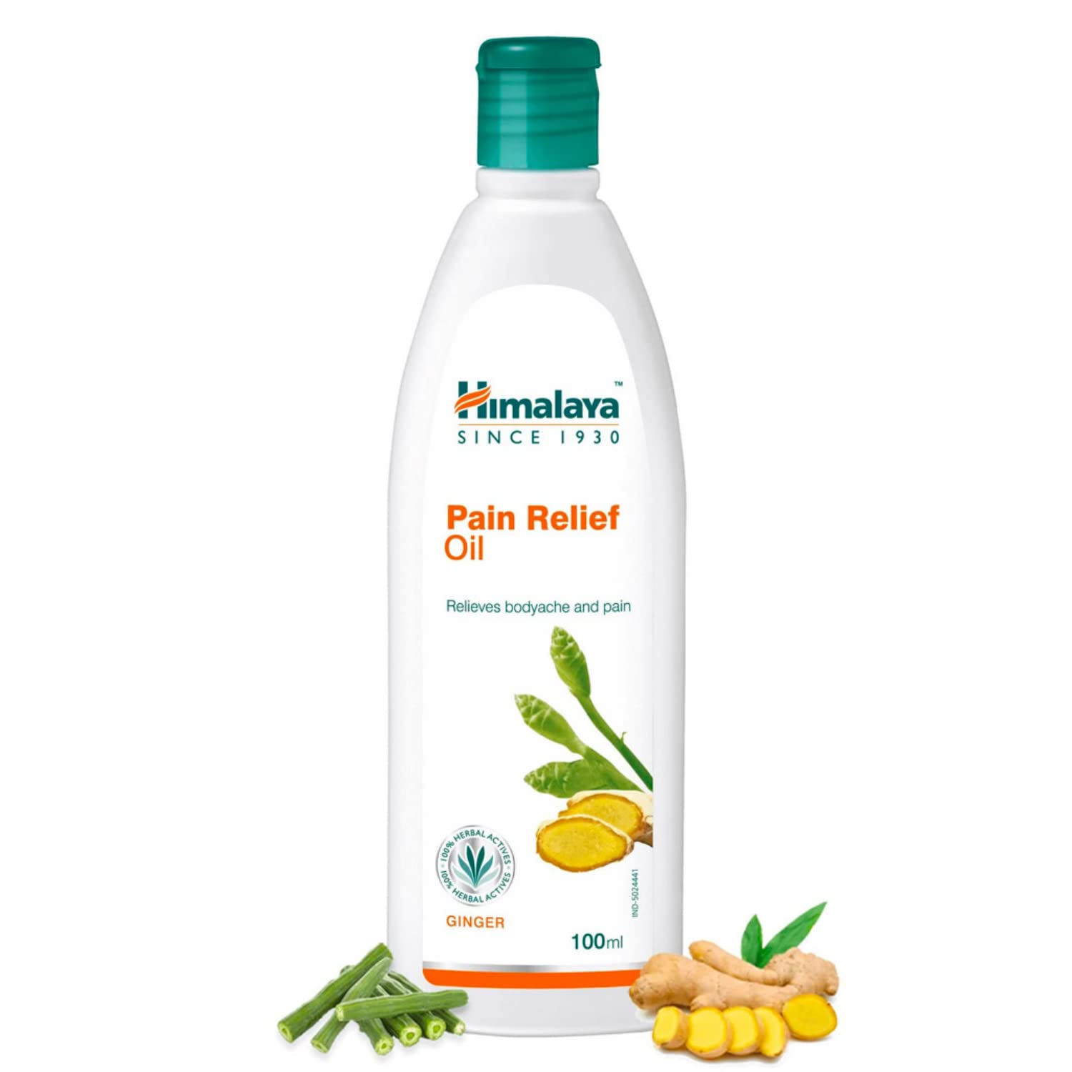 Front view of Himalaya Pain Relief Oil 100 ml bottle