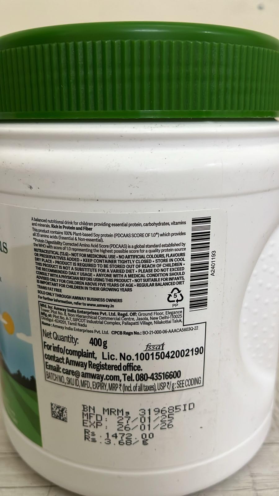 Nutrilite Amway Kids Drink Chocolate Flavour-500gm – view 3