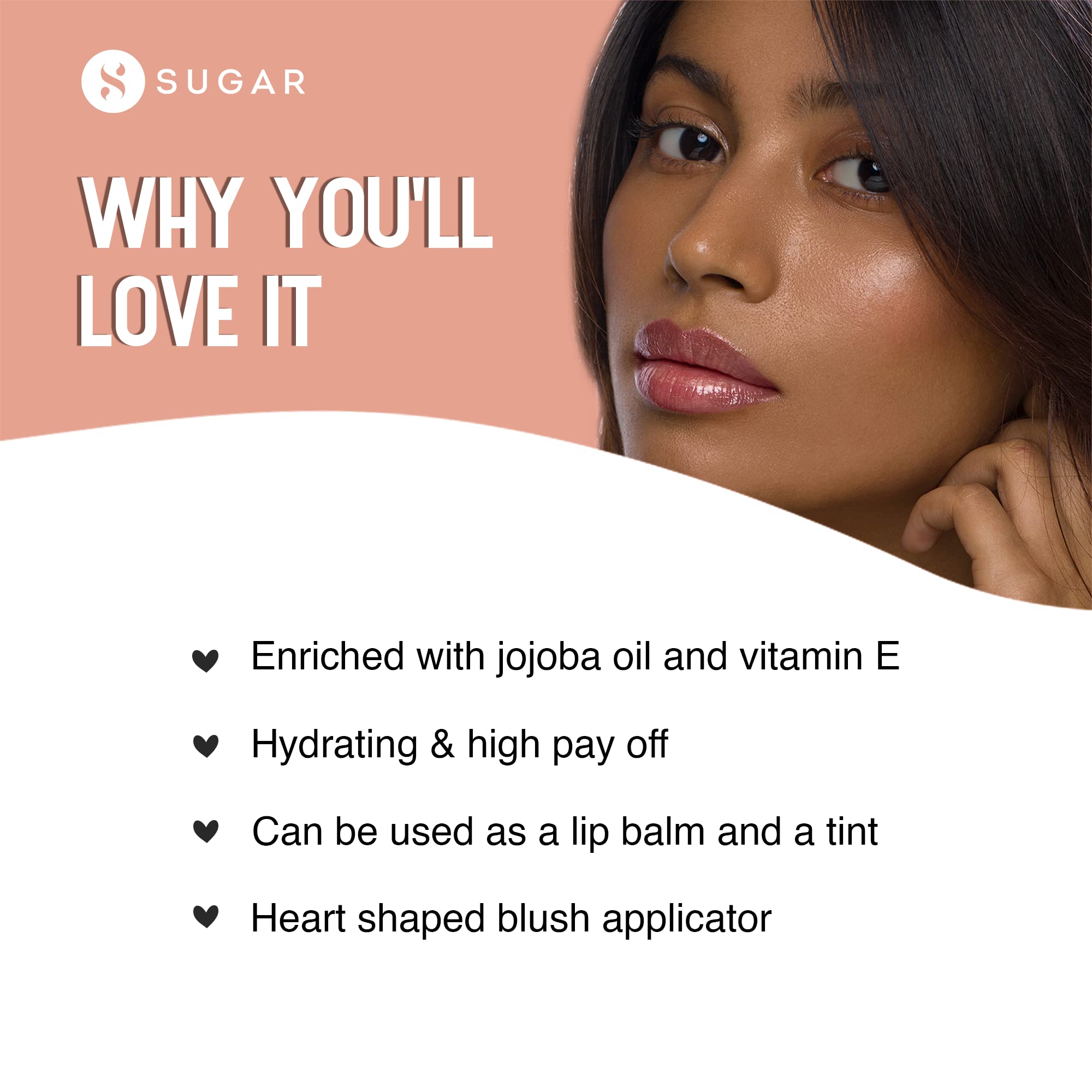 SUGAR Cosmetics - Time To Shine - Lip Gloss - 10 Princess Aurora (Golden beige with Shimmer) - 4.5 gms - High Shine Lip Gloss with Jojoba Oil – view 6