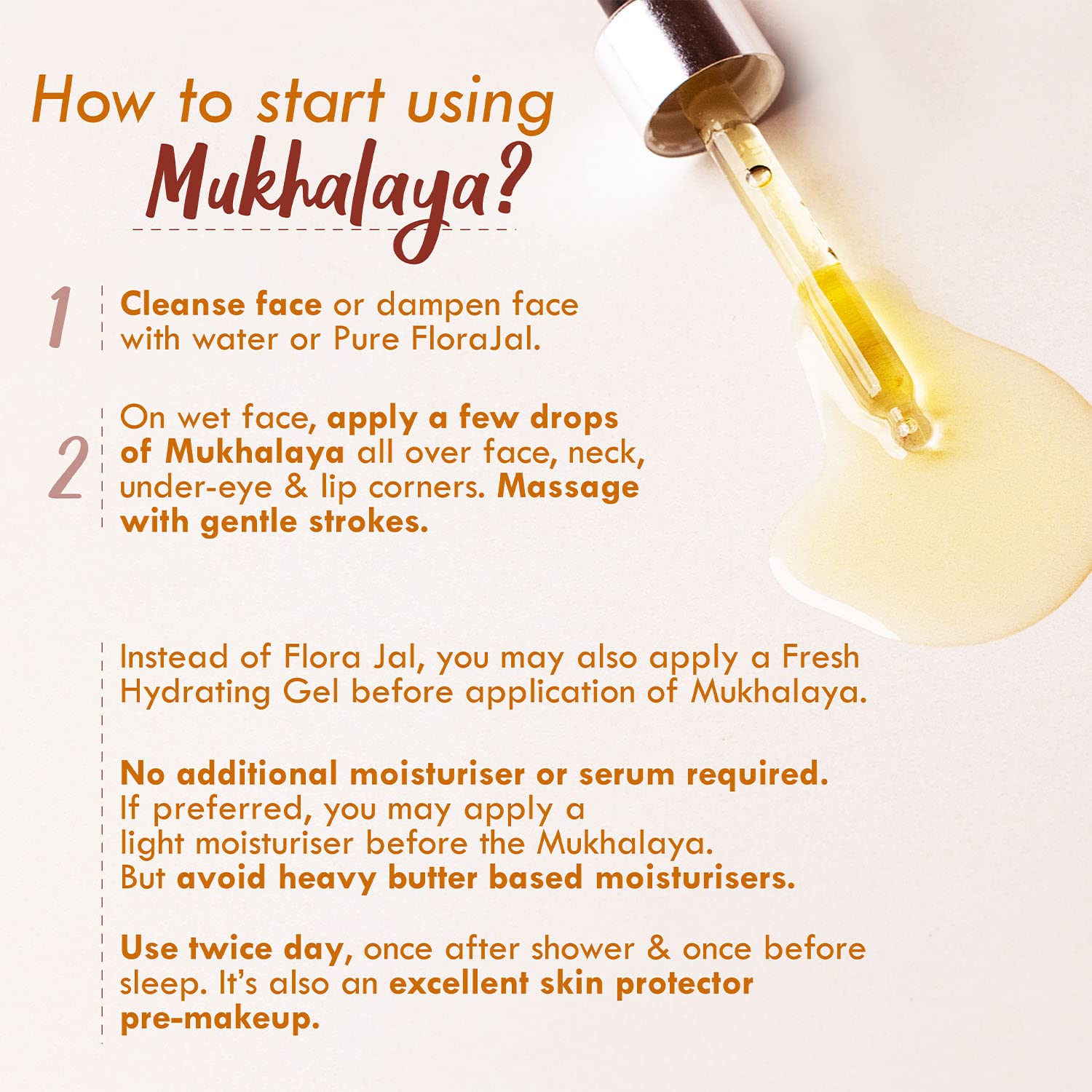 Nat Habit Patchouli Manjistha Mukhalaya, Face Oil For Aging & Wrinkle Protection with Blend of 14 Cold Pressed Oils, No Mineral Oil or Chemicals (30ml) – view 5