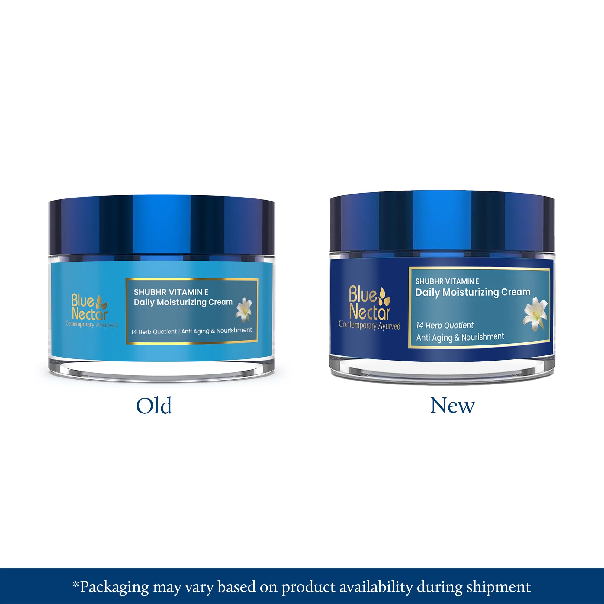 Blue Nectar Anti Aging Cream for Women for Wrinkles Fine Lines with Plant Based Vitamin C Vitamin E 14 Herbs 50g – view 2