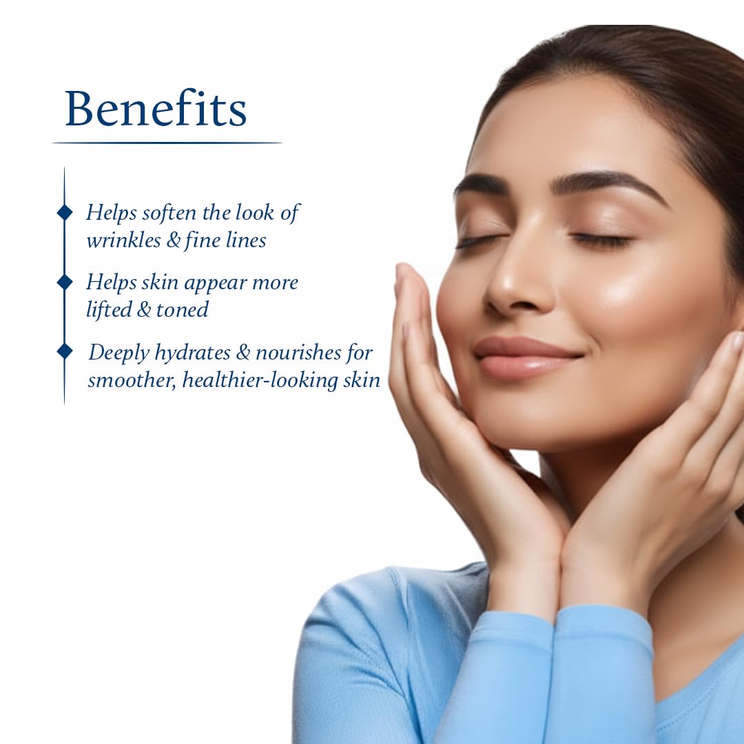 Blue Nectar Anti Aging Cream for Women for Wrinkles Fine Lines with Plant Based Vitamin C Vitamin E 14 Herbs 50g – view 5