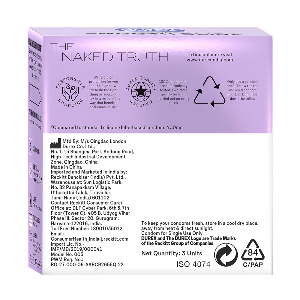 Durex Naturals Smooth Glide Condoms for Men - 3 Count – view 9