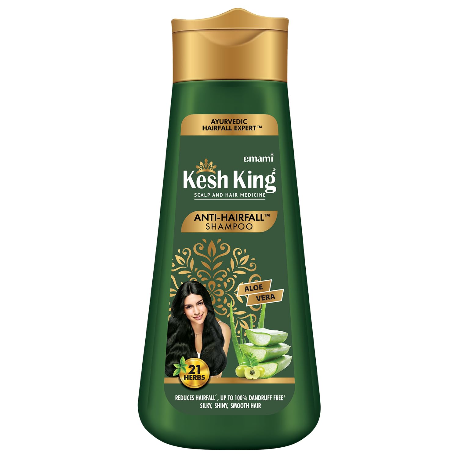 Kesh King Ayurvedic anti hairfall shampoo bottle with Aloe Vera scent