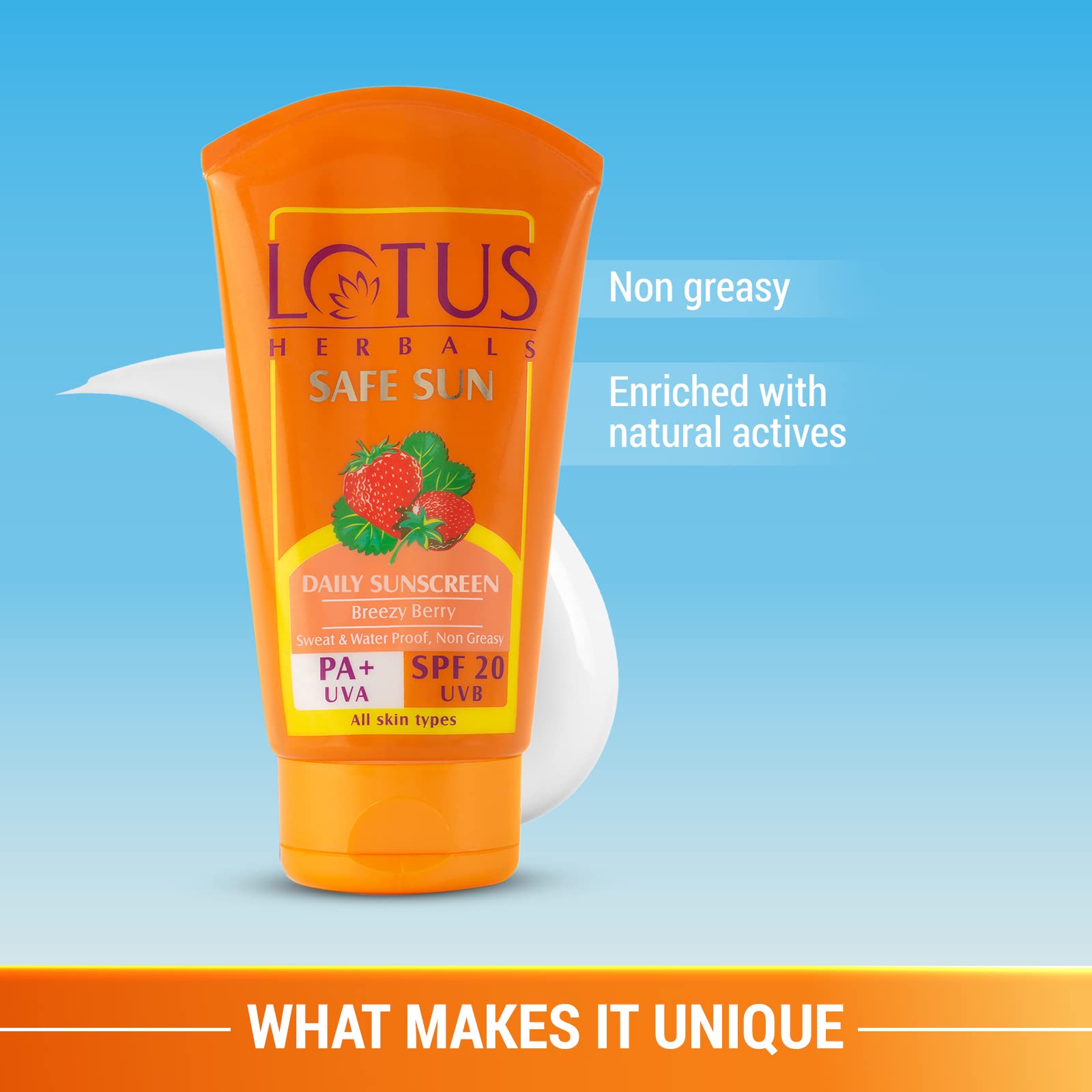 Lotus Herbals Safe Sun Block Cream SPF 20, 100g – view 5