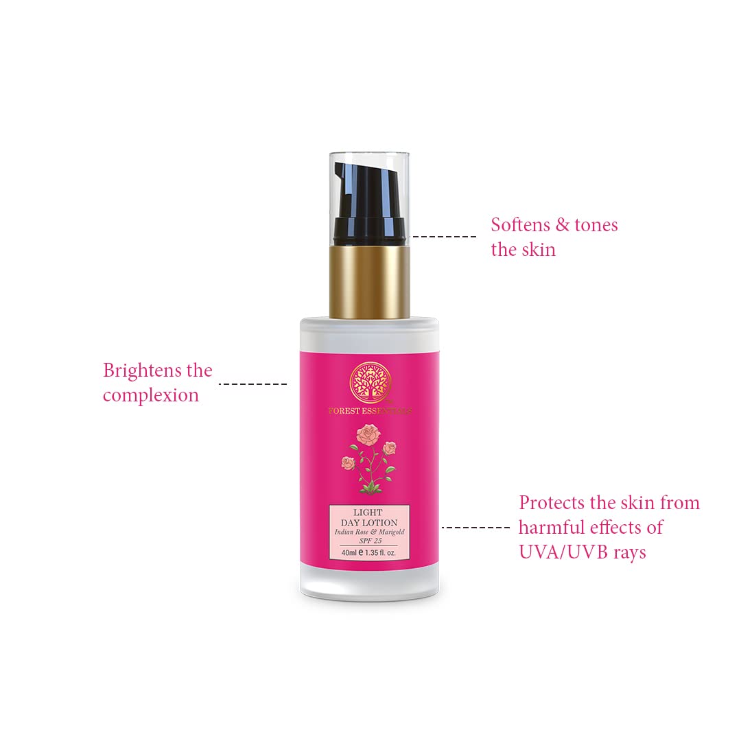 Forest Essentials Light Day Lotion Indian Rose & Marigold With SPF 25 for Dry Skin – view 2