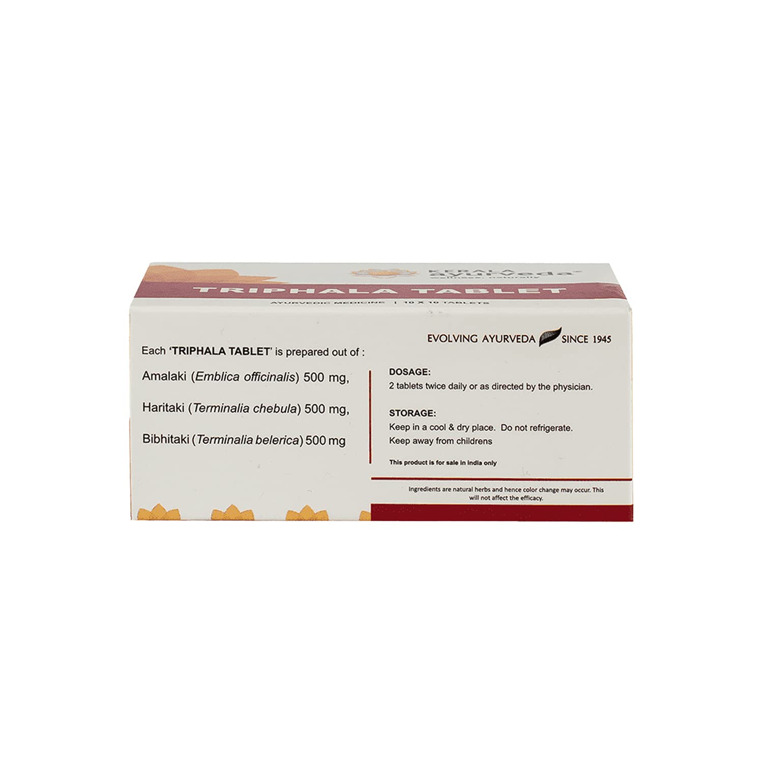 Kerala Ayurveda Triphala Tablet – view 2
