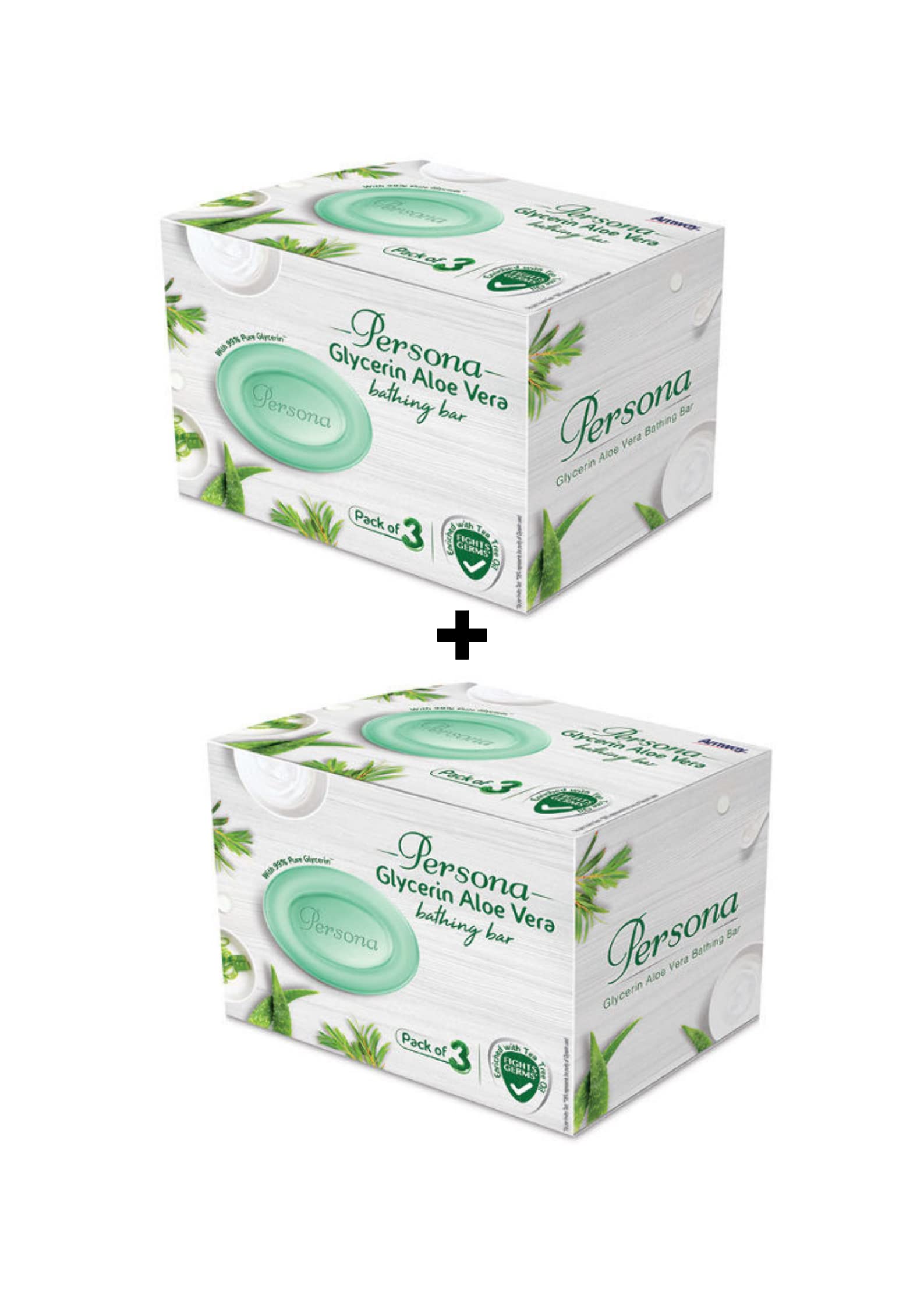Amway Persona aloe vera glycerin soap bars in boxed pack