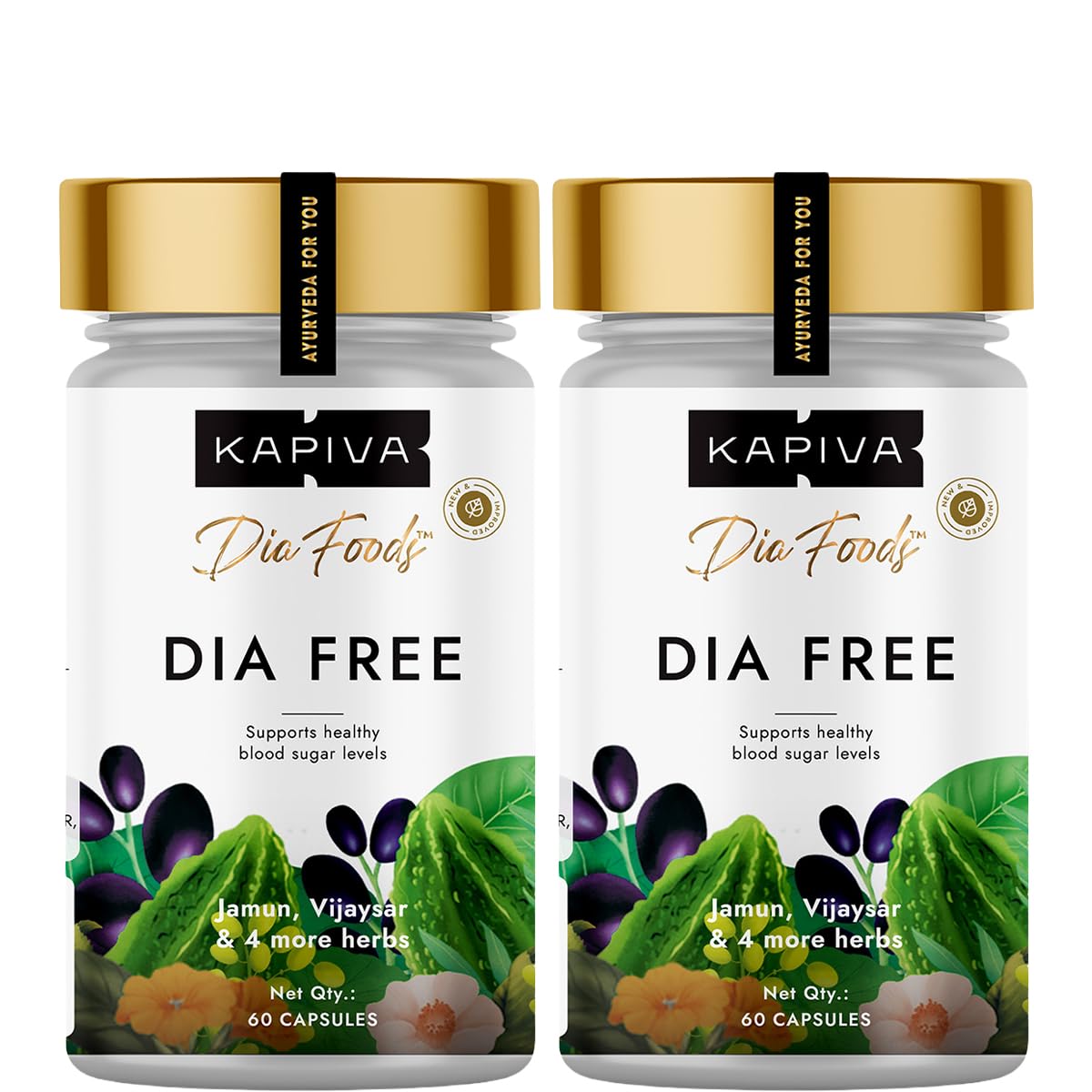Kapiva Dia Free Ayurvedic capsules pack for blood sugar support