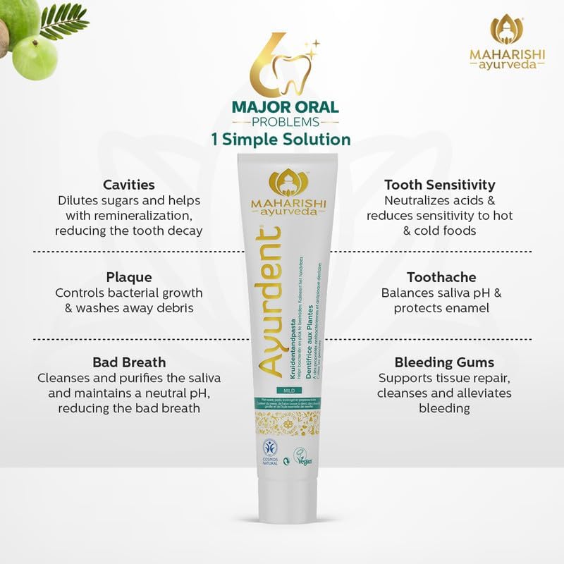 Maharishi Ayurveda Ayurdent Mild Herbal Ayurvedic Toothpaste - All Natural – view 6