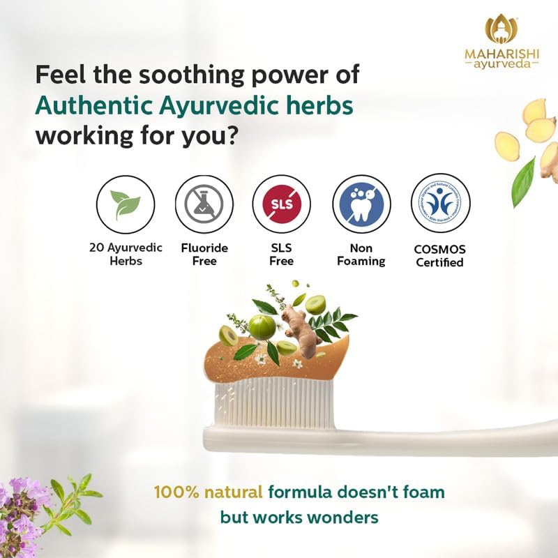 Maharishi Ayurveda Ayurdent Mild Herbal Ayurvedic Toothpaste - All Natural – view 7