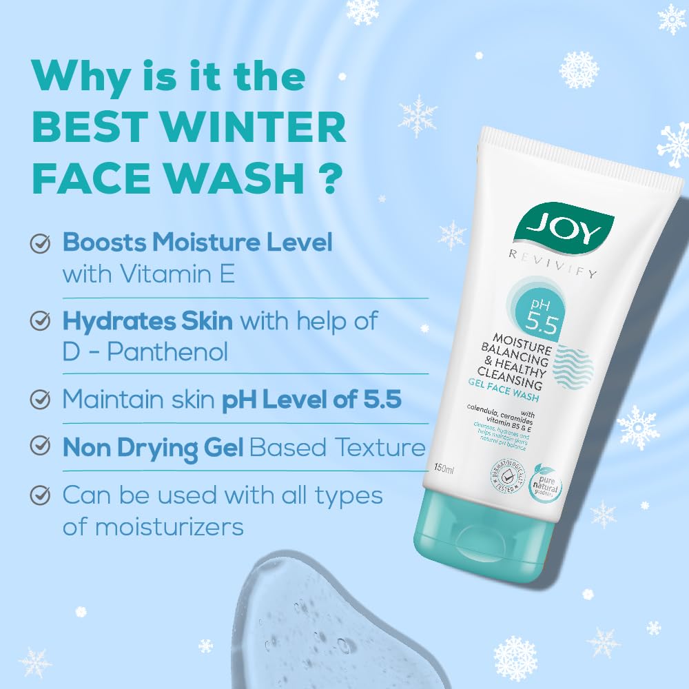 Joy pH 5.5 Hydrating Gel Face Wash with Ceramides 150ml x 2 – view 3