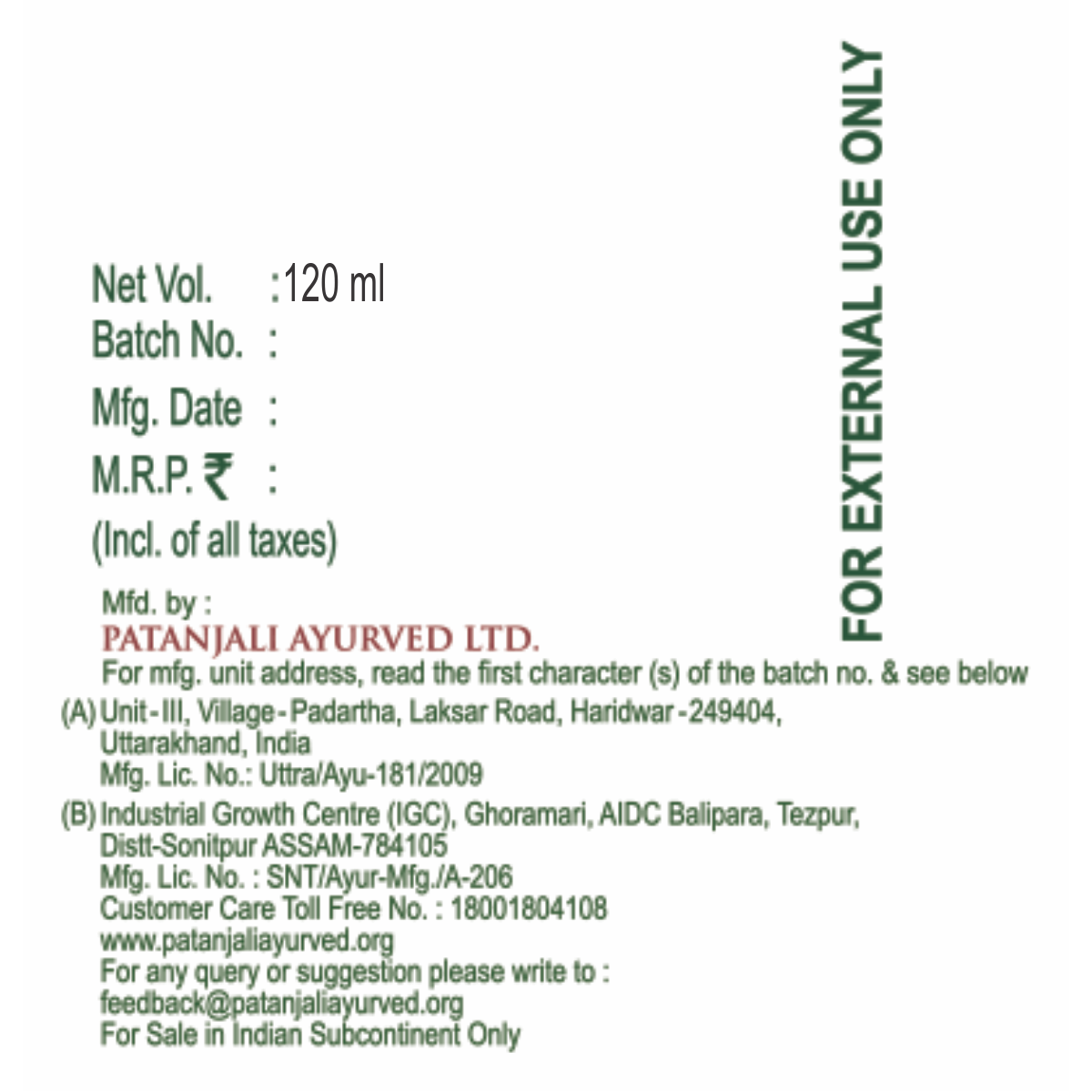 Patanjali Kesh Kanti Hair Oil 120 ml – view 5