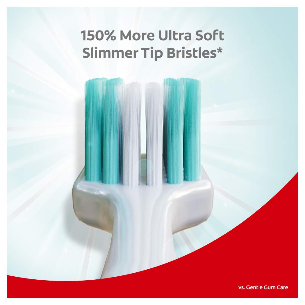 Colgate Gentle Enamel Ultra Soft Bristles Manual Toothbrush for adults, 4 Pcs & Colgate Visible White Teeth Whitening Toothpaste, Protects Enamel, Removes Stains, With Whitening Accelerators, 165g – view 4