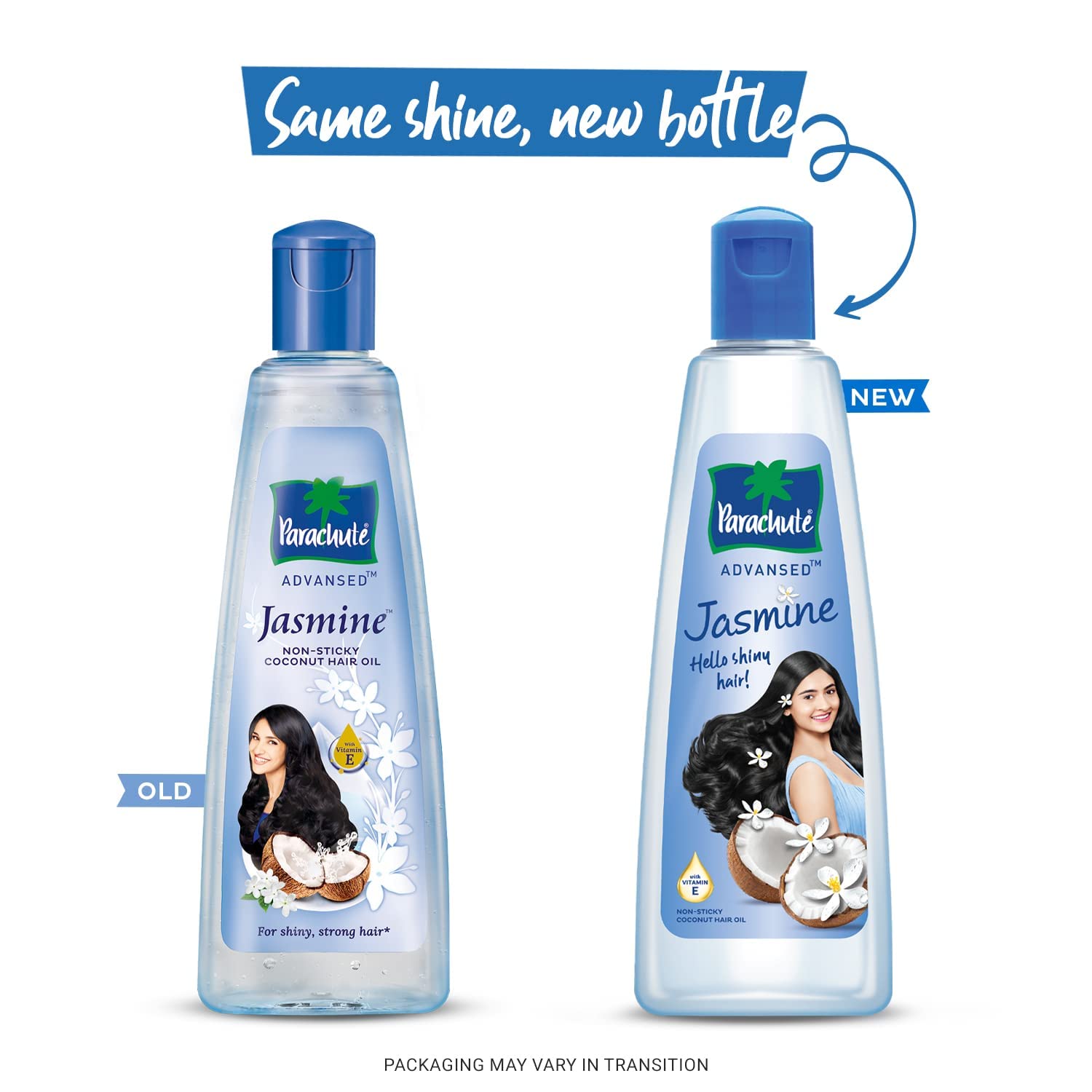 Parachute Advansed Jasmine Coconut Hair Oil With Vitamin-E For Healthy Shiny Hair, Non-sticky, 300ml – view 2