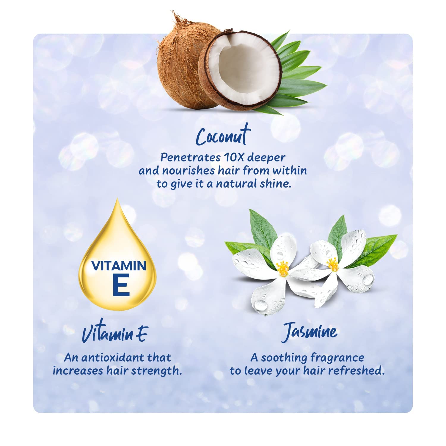 Parachute Advansed Jasmine Coconut Hair Oil With Vitamin-E For Healthy Shiny Hair, Non-sticky, 300ml – view 4