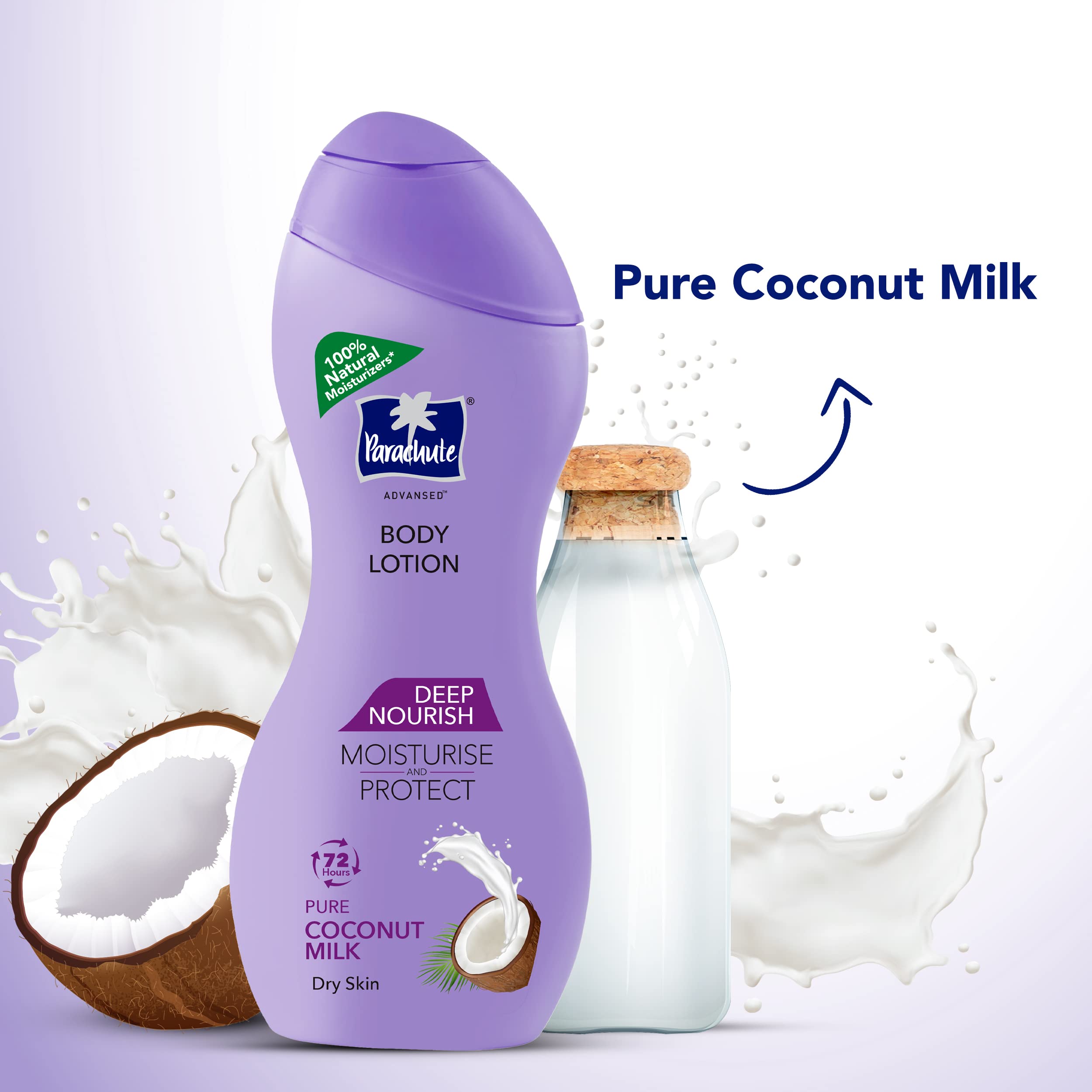 Parachute Advansed Deep Nourish Body Lotion for Women & Men, Dry Skin, 250ml – view 2