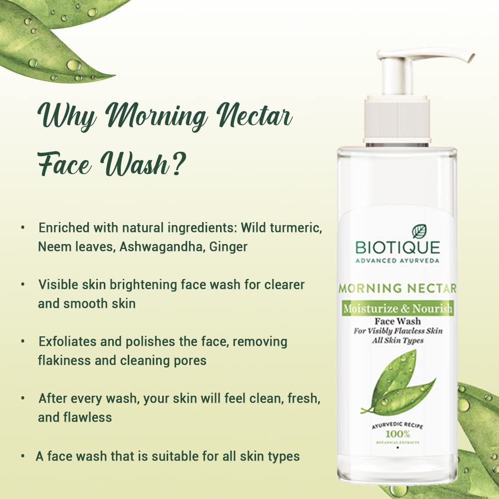 Biotique Bio Morning Nectar Visibly Whitening Scrub Wash, 200 ml – view 5