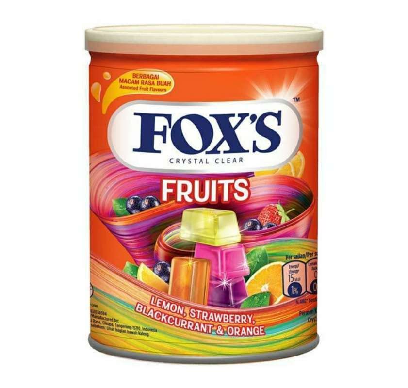 NOTTACIA Fox's Crystal Clear Fruits Gramstrawberry Candy Tin - 180 – view 3