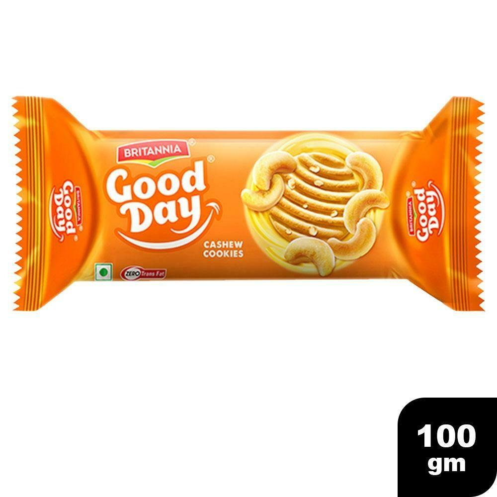 Britannia Good Day cashew cookies pouch front pack 100 g