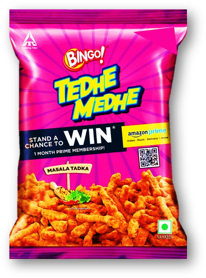 Bingo Tedhe Medhe Masala Tadka 45g – view 3