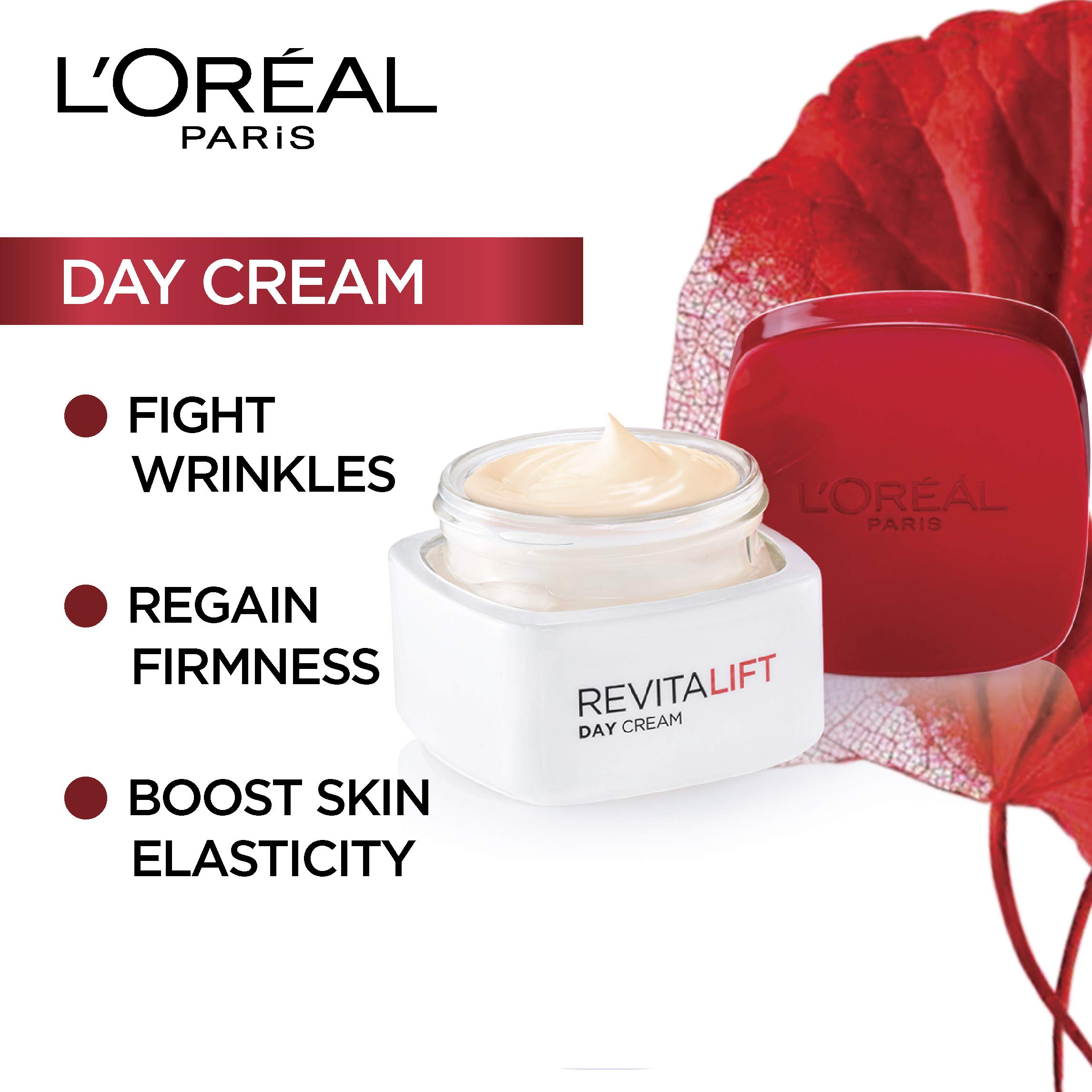 L'Oreal Paris Day Cream, SPF 35 Pa++, Anti-Wrinkle and Radiance, Boosts Skin Elasticity, With Centella Asiatica,Revitalift, 50ml – view 3