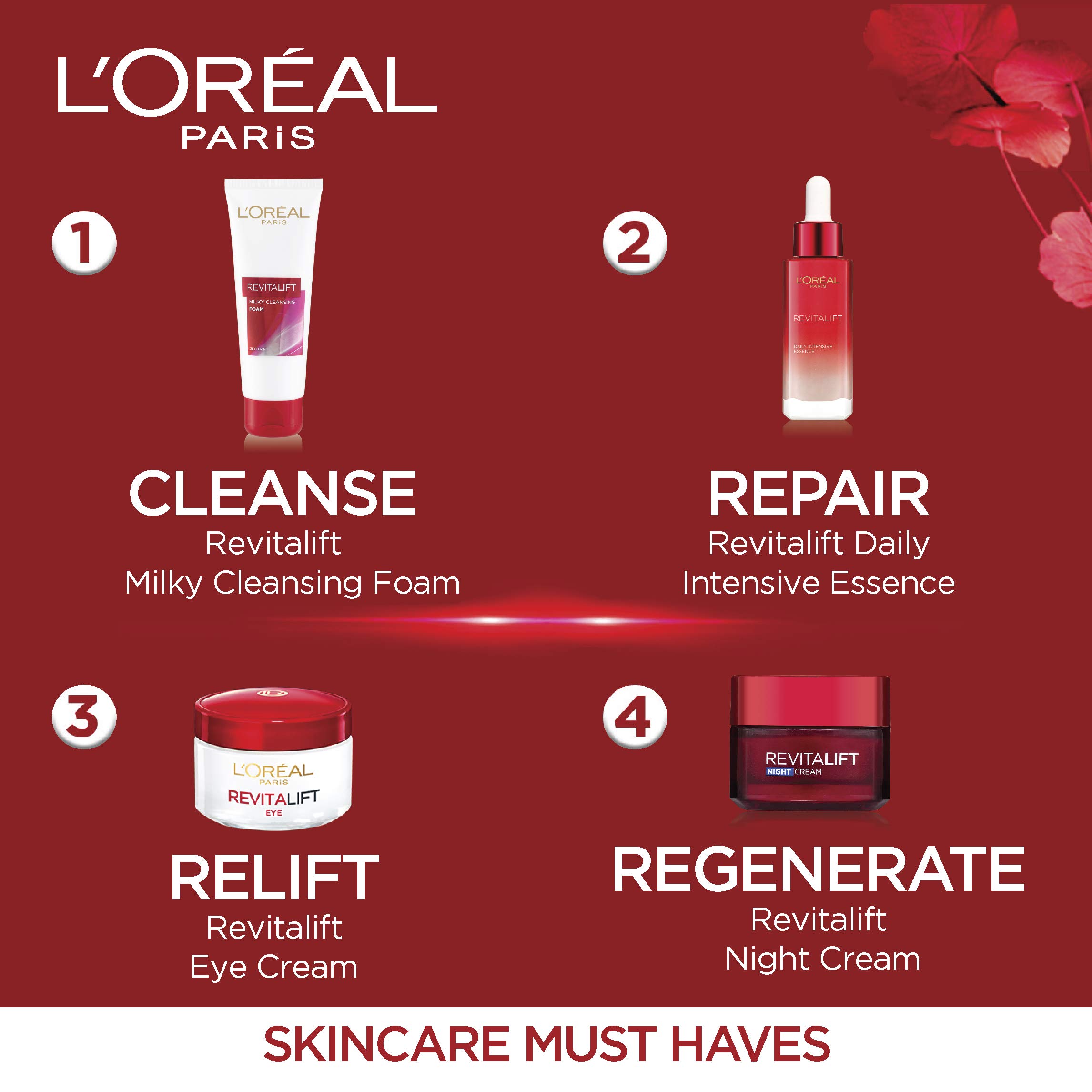 L'Oreal Paris Day Cream, SPF 35 Pa++, Anti-Wrinkle and Radiance, Boosts Skin Elasticity, With Centella Asiatica,Revitalift, 50ml – view 5