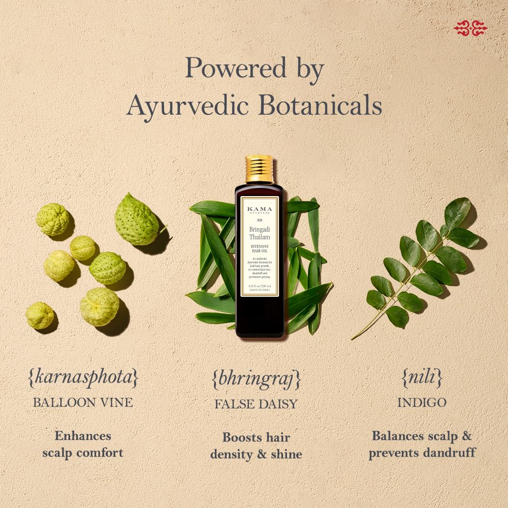 Kama Ayurveda Bringadi Intensive Hair Treatment Oil 50ml - In – view 2