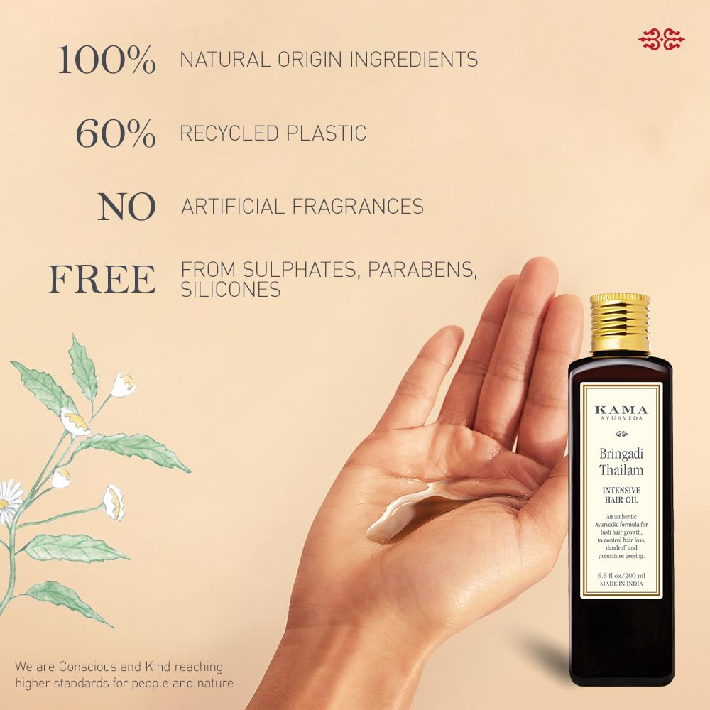 Kama Ayurveda Bringadi Intensive Hair Treatment Oil 50ml - In – view 4