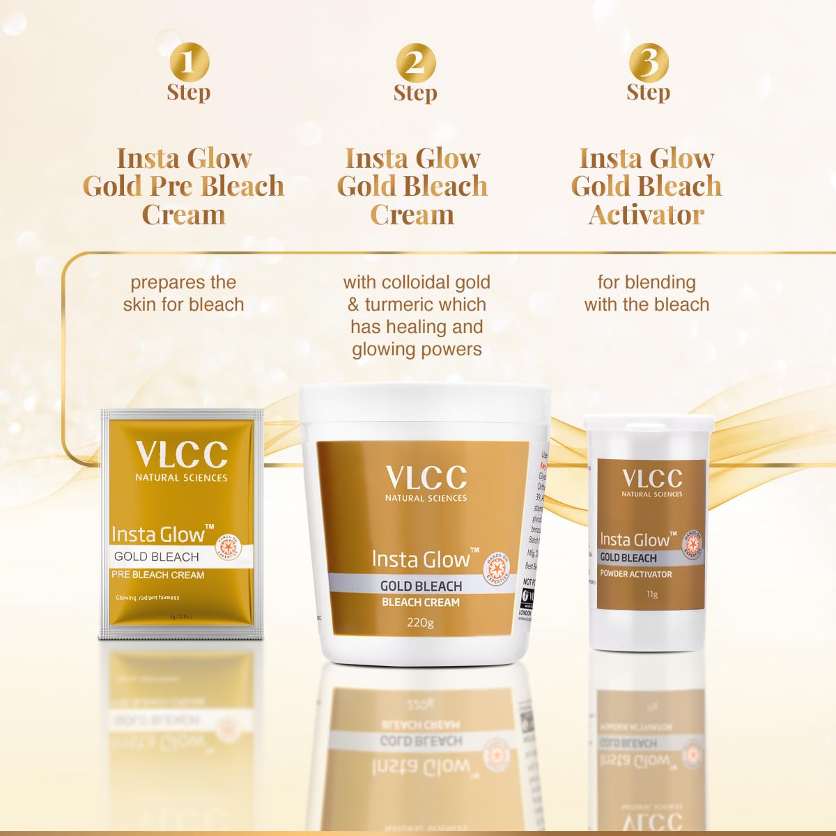 VLCC Insta Glow Gold Bleach - 402g – view 6
