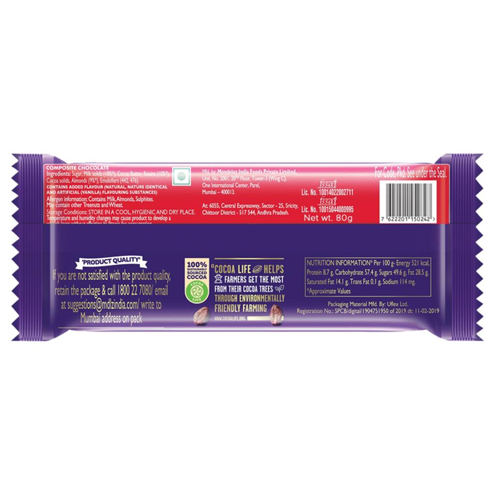 Cadbury Dairy Milk Fruit And Nut Chocolate 80 G – view 2