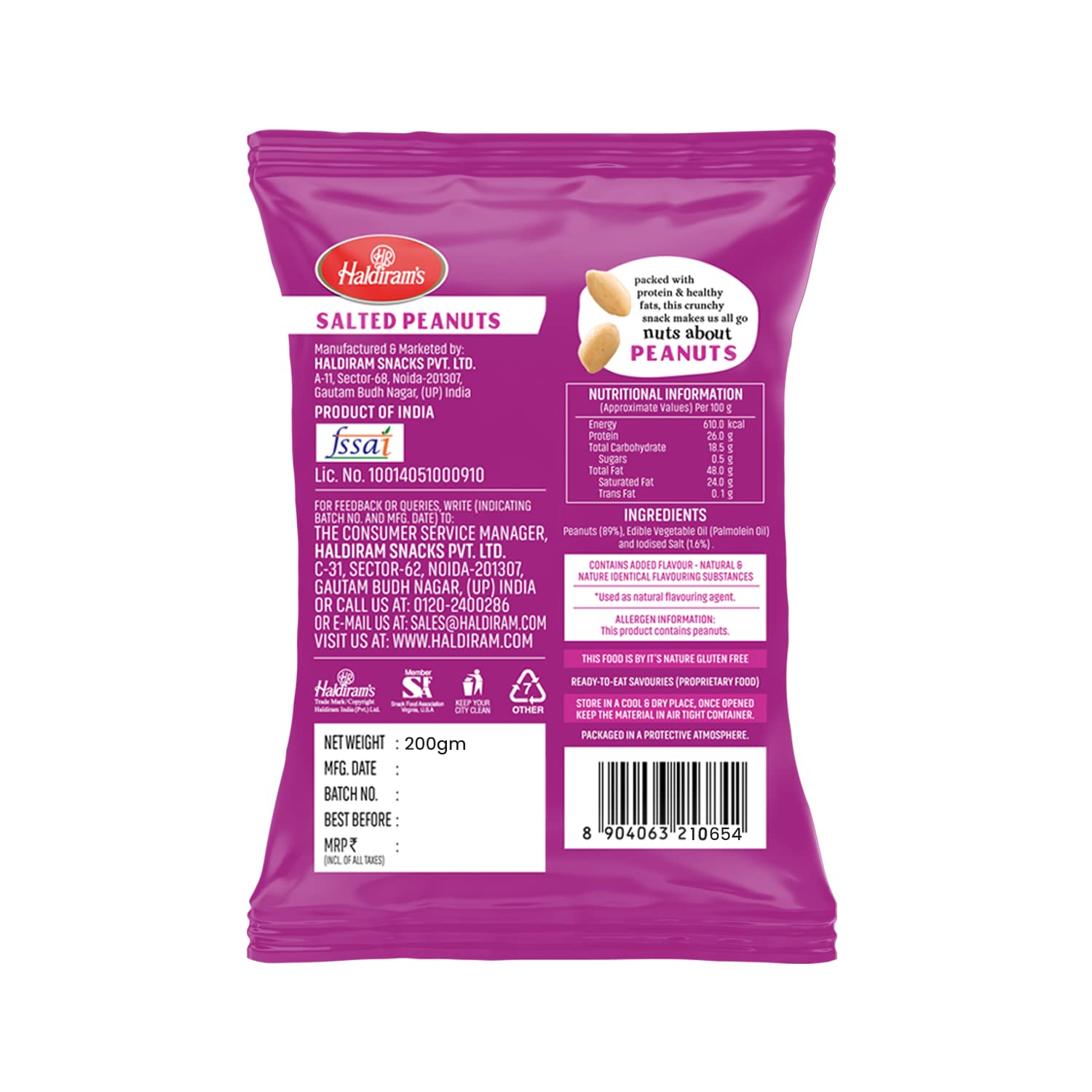 Haldirams Peanut - Salted, 200G – view 2