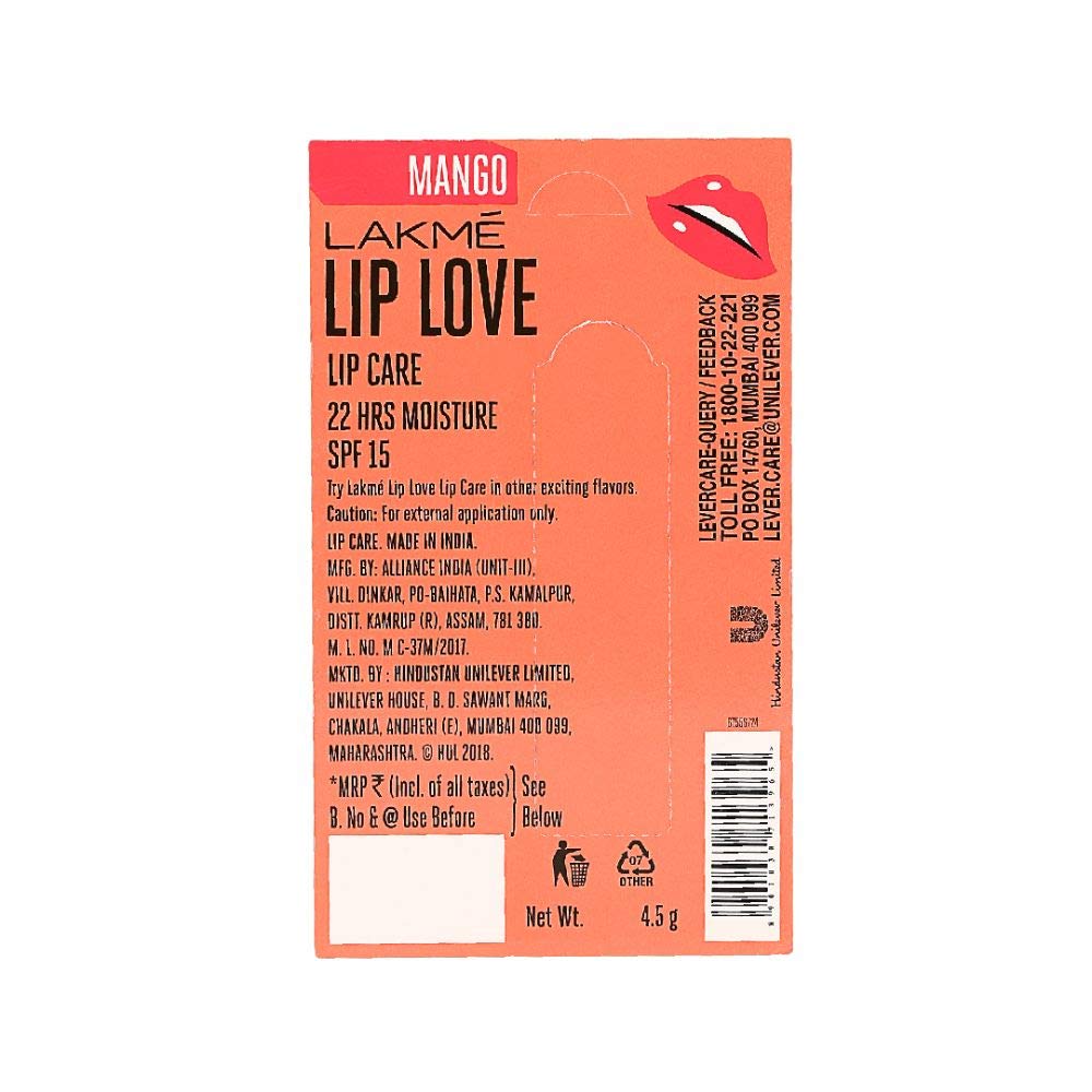 Lakme Lip Love Chapstick Mango, 4.5 g – view 3