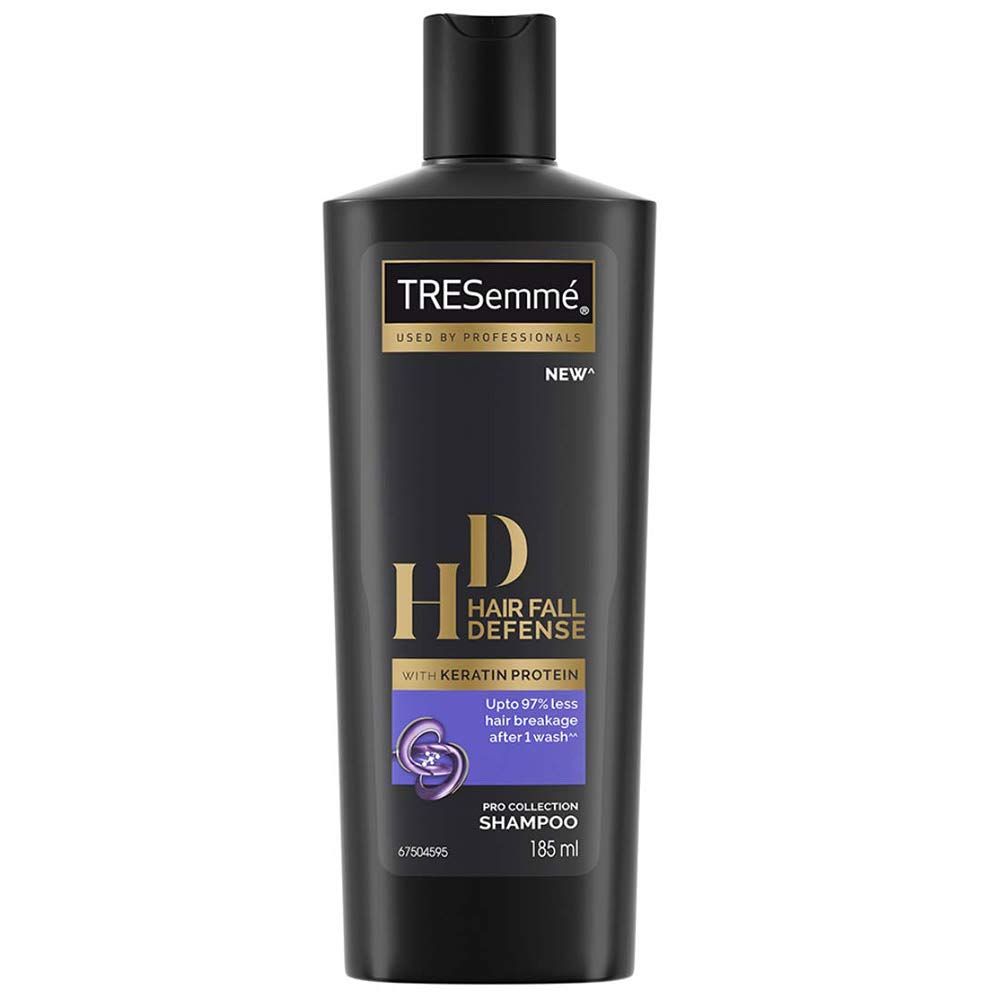 TRESemmé keratin protein shampoo bottle for hair fall defence
