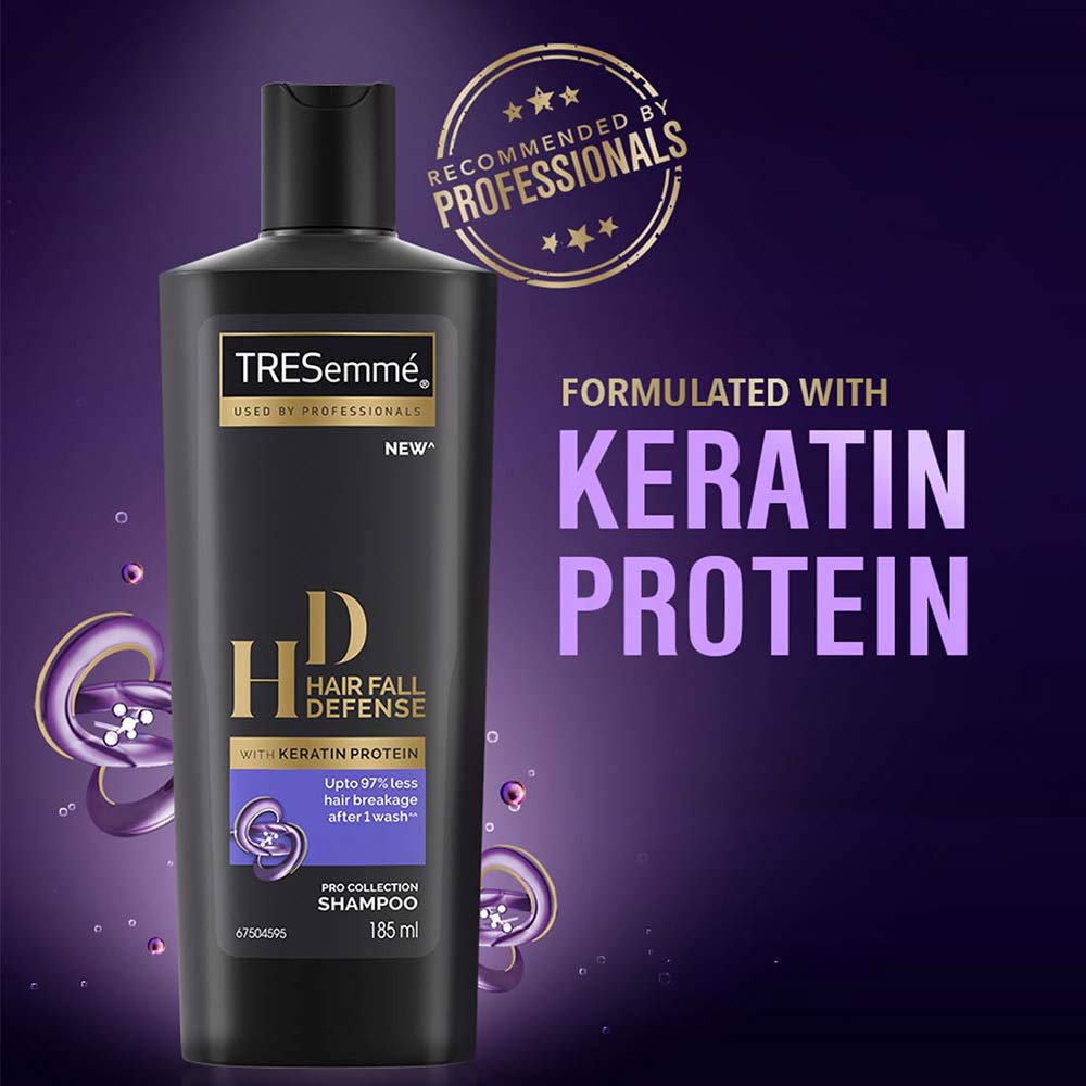 Tresemme Hair Fall Defence Shampoo, For Strong Hair, With Keratin Protein, Prevents Hair Fall due to Breakage, 185 ml – view 4