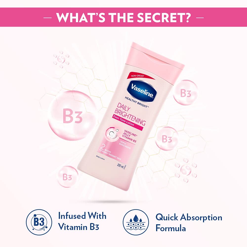 Vaseline Healthy Bright Daily Brightening Body Lotion, For Healthy & Glowing Skin, 100 ml – view 4