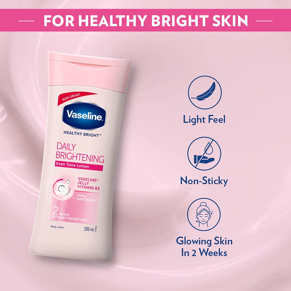 Vaseline Healthy Bright Daily Brightening Body Lotion, For Healthy & Glowing Skin, 100 ml – view 5