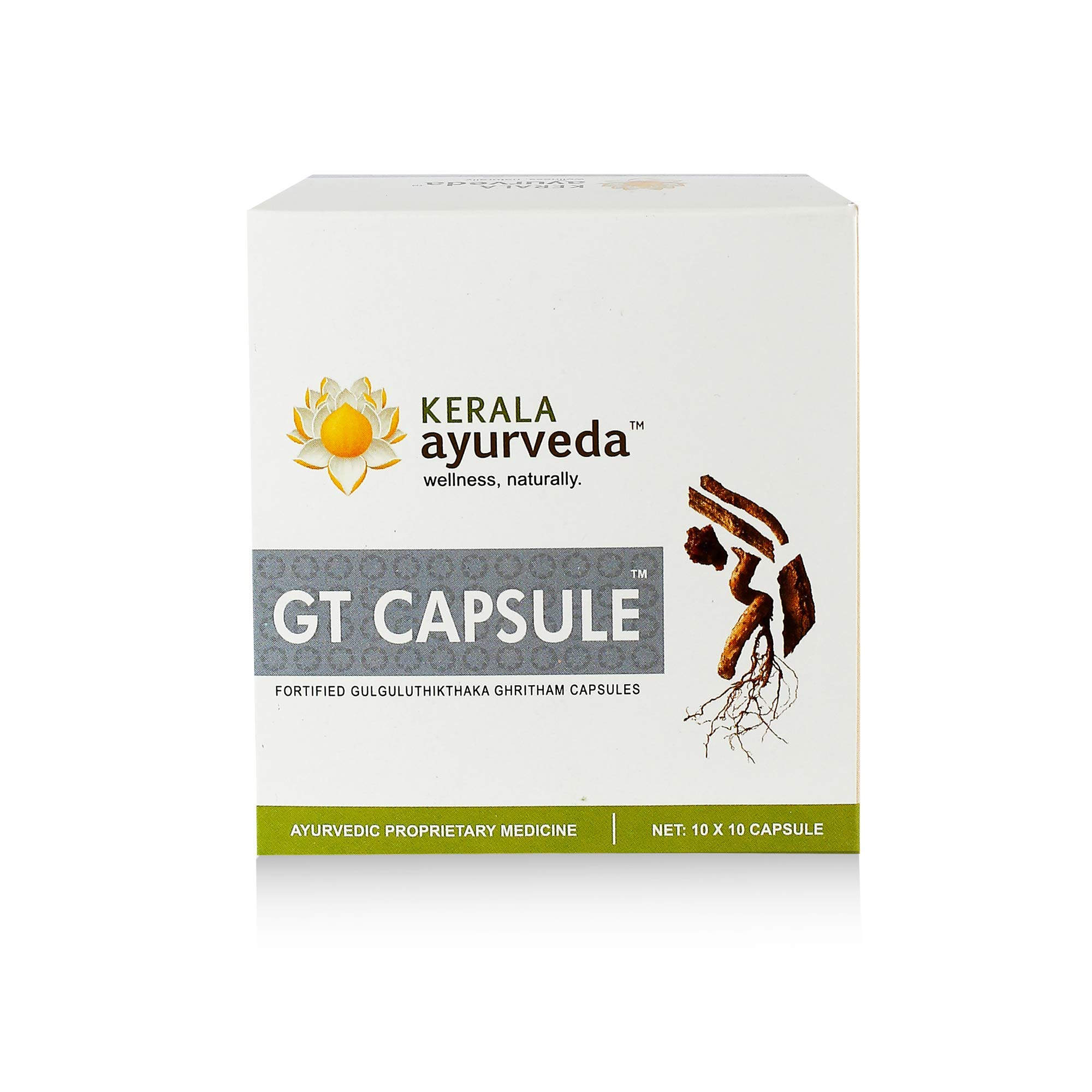 Kerala Ayurveda GT Capsules herbal capsule bottle front view